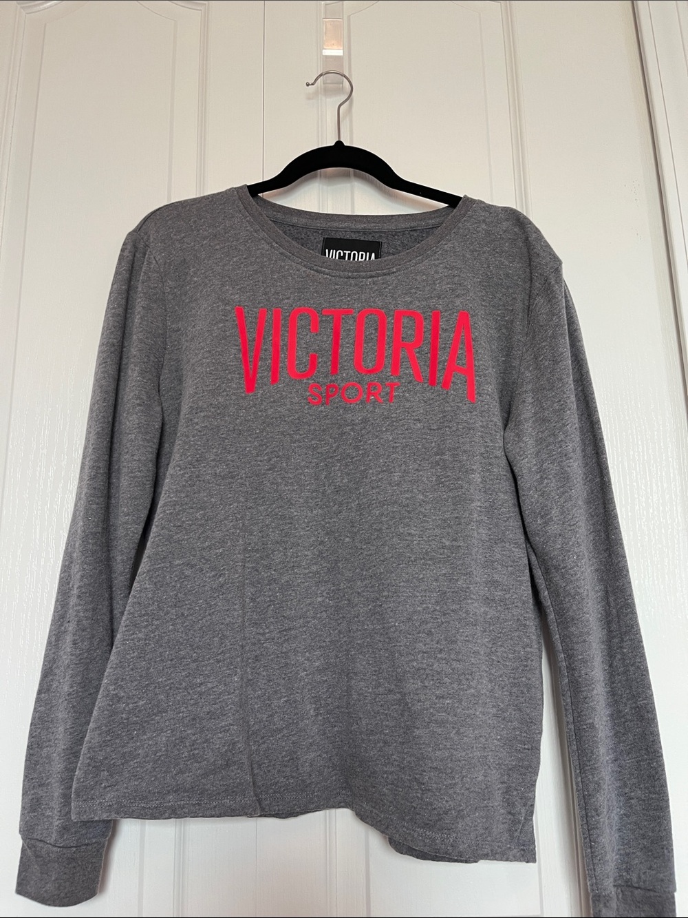 Victoria Sport Grey Sweatshirt with Bold Logo